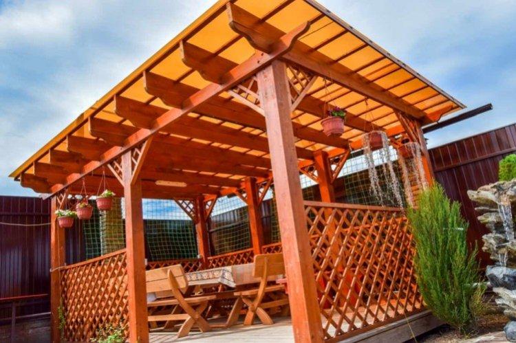 Крыша беседки своими руками