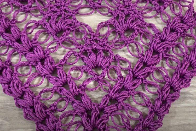 Шаль-паутинка крючком - Как связать шаль крючком