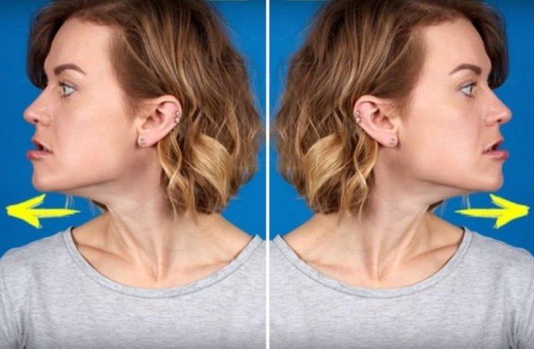 Повороты головы - Как убрать второй подбородок в домашних условиях