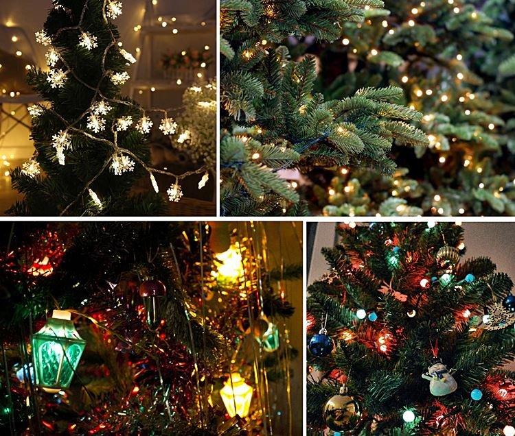 Гирлянды - Как украсить елку на Новый год 2021