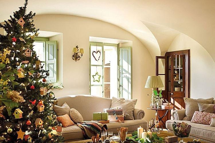 Как украсить комнату на Новый год - фото и идеи