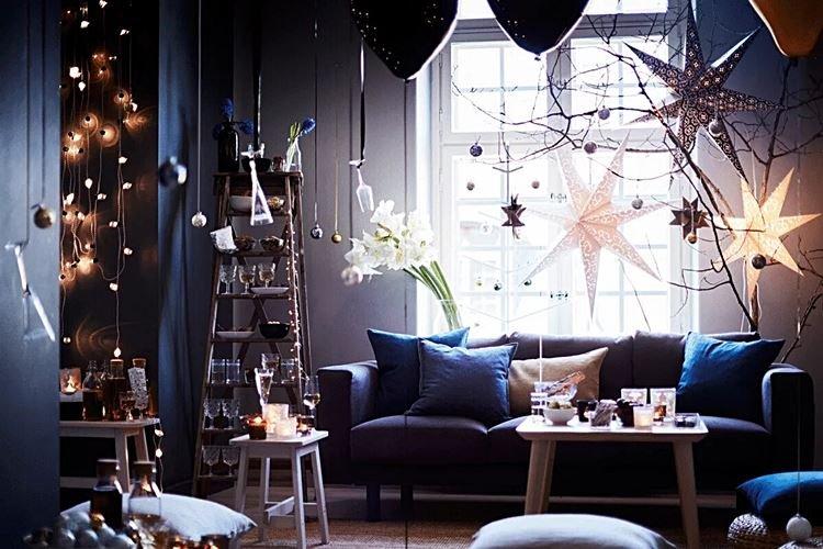 Как украсить комнату на Новый год - фото и идеи