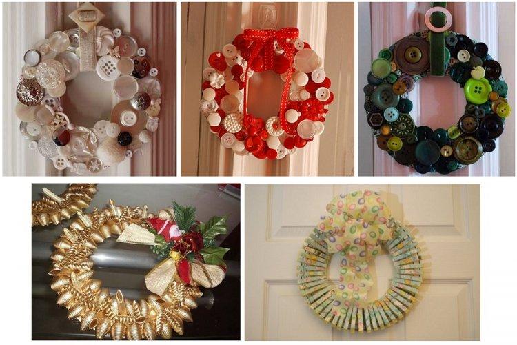 Оригинальные новогодние венки - Как украсить квартиру на Новый год 2020