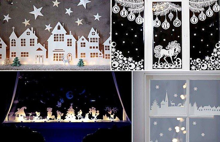 Украшение окон - Как украсить квартиру на Новый год