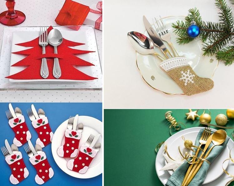 Сервировка приборов - Как украсить стол на Новый год 2021