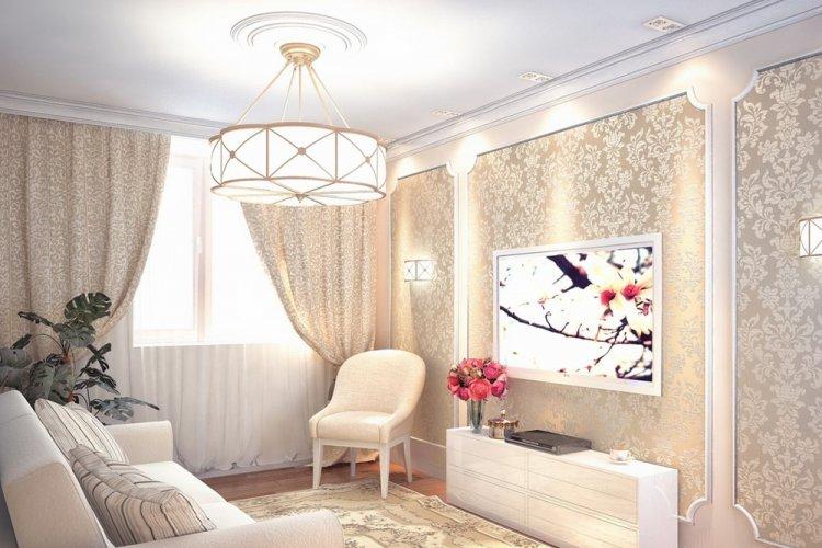 Большая люстра - Как визуально увеличить комнату