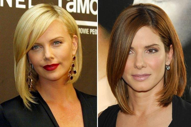 Каре с косой челкой