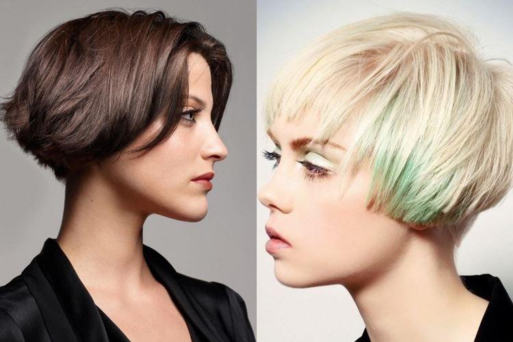 Каре с челкой на короткие волосы