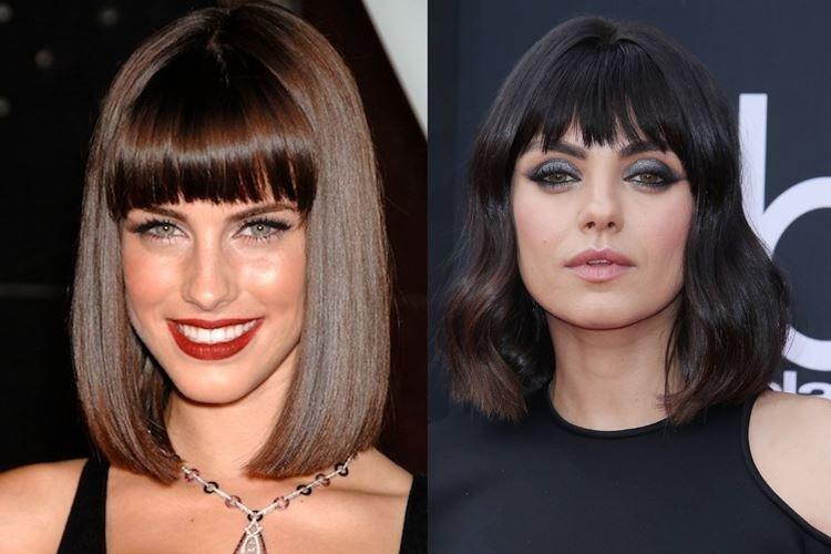 Каре с челкой по типу лица