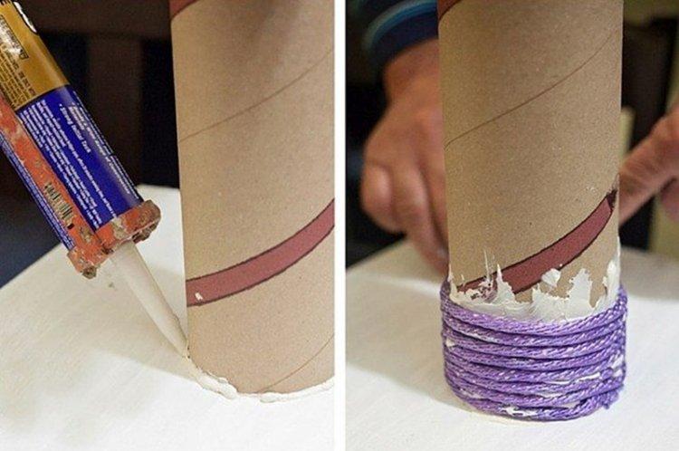 Когтеточка из банок от чипсов для кошки своими руками