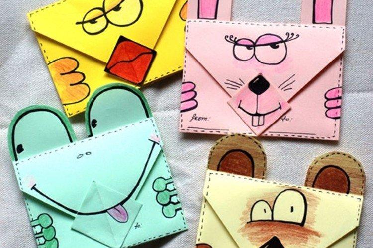 Конверт из бумаги с серединкой - как сделать конверт своими руками