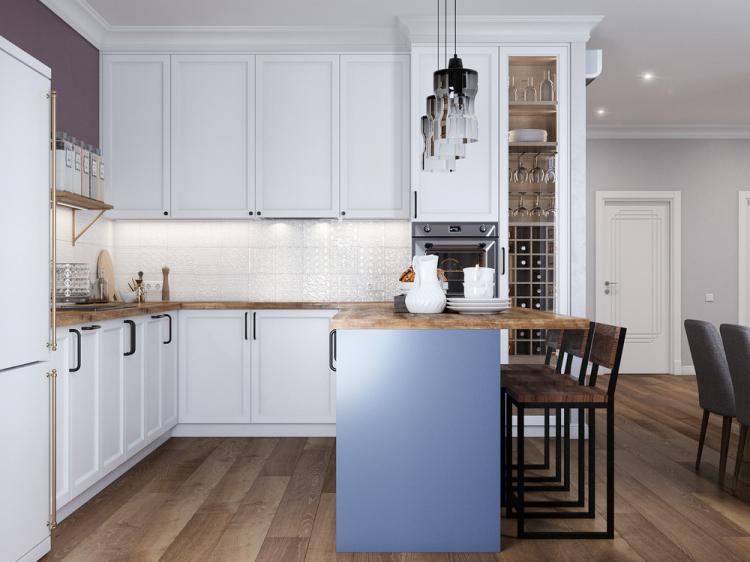 Кухня-гостиная «Красота в простоте» - дизайн интерьера