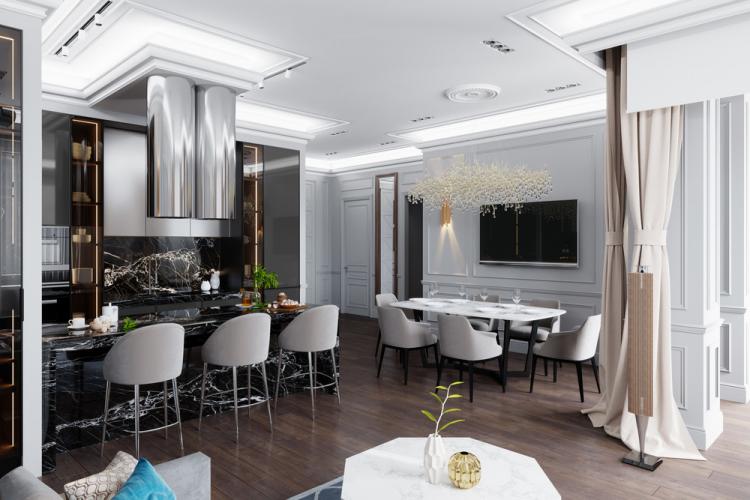 Кухня-гостиная «После дождя» - дизайн интерьера