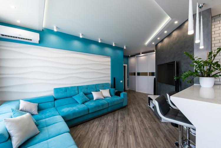 Кухня-гостиная «Turquoise Breeze» - дизайн интерьера