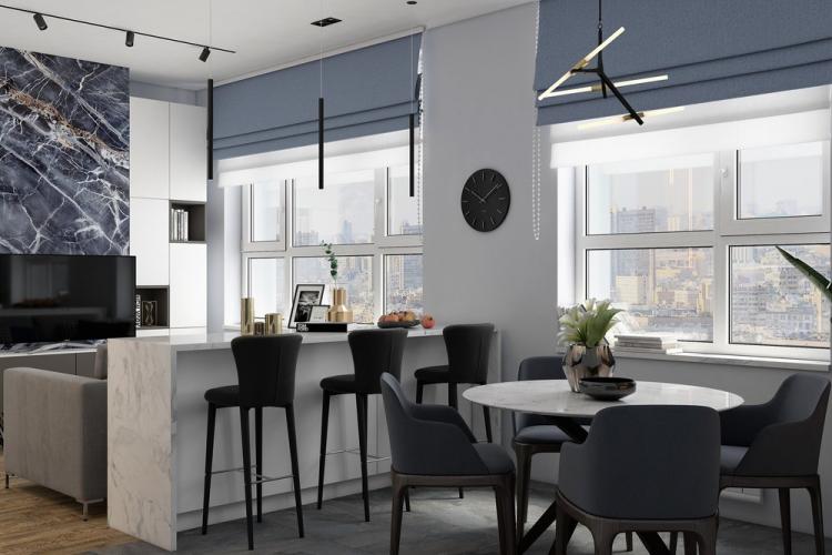 Кухня-гостиная «Восхождение» - дизайн интерьера