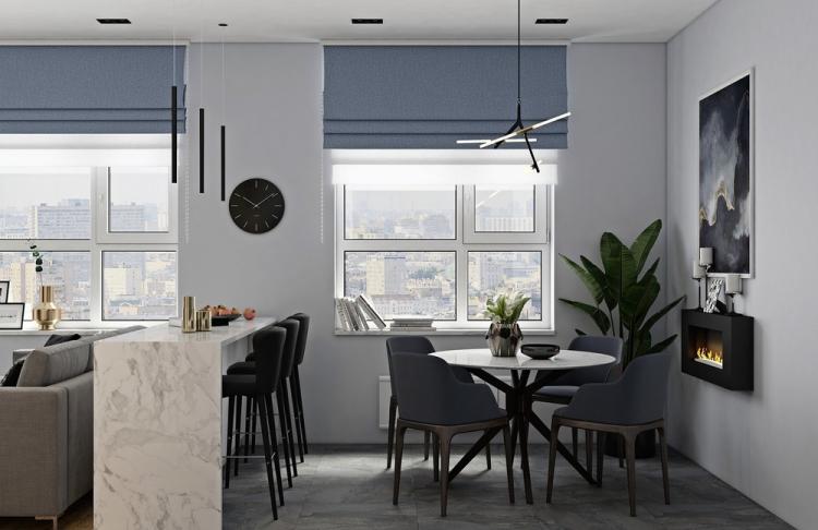 Кухня-гостиная «Восхождение» - дизайн интерьера