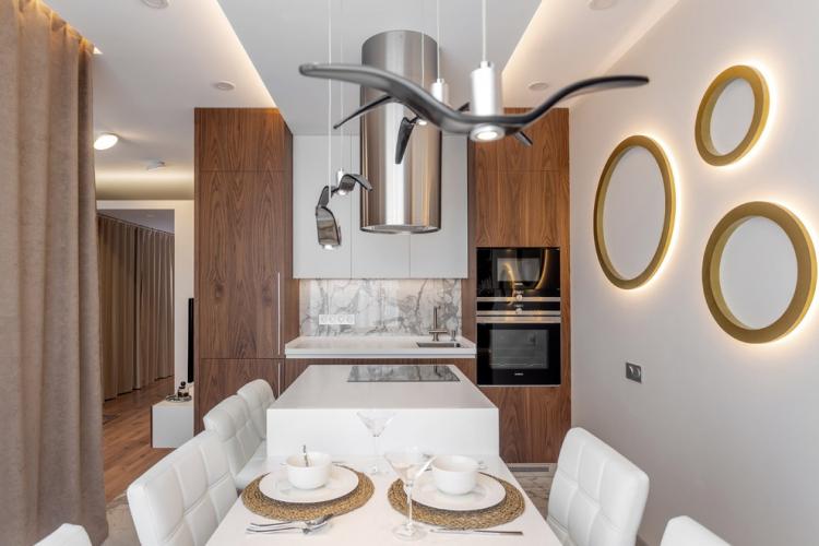 Кухня с островом в современном стиле - Дизайн интерьера