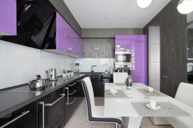 Черная кухня в стиле модерн - Дизайн интерьера