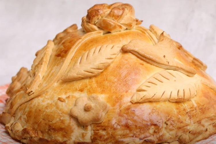 Многослойный курник с несколькими видами начинки - пошаговый рецепт с фото