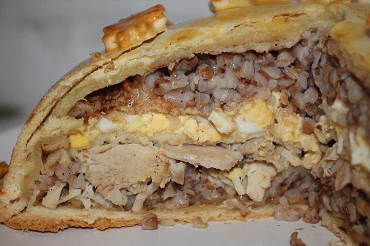 Курник с гречкой - рецепты