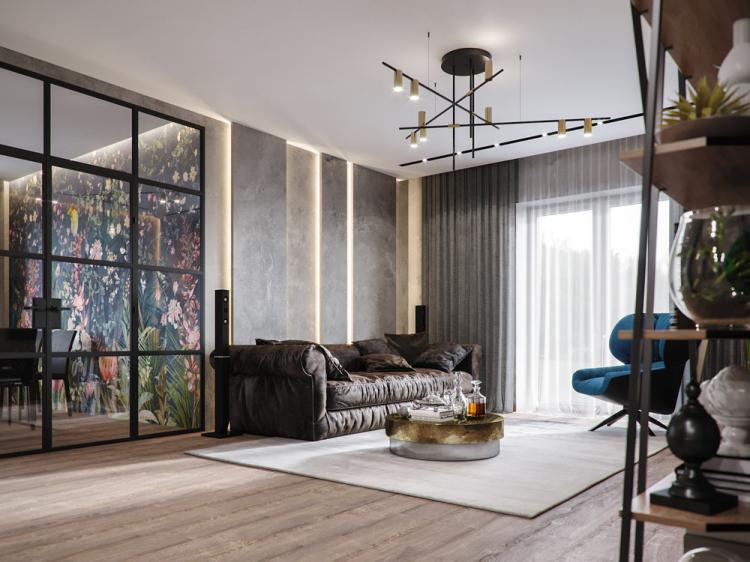 Квартира «Бетонные джунгли»