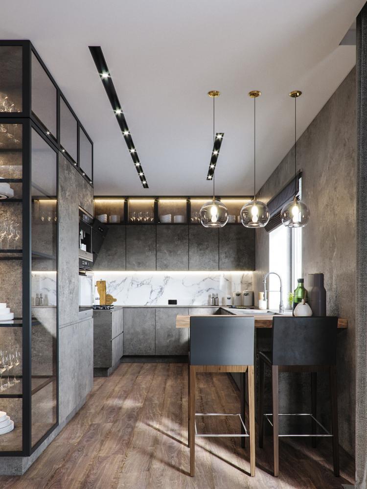 Квартира «Бетонные джунгли» - дизайн интерьера