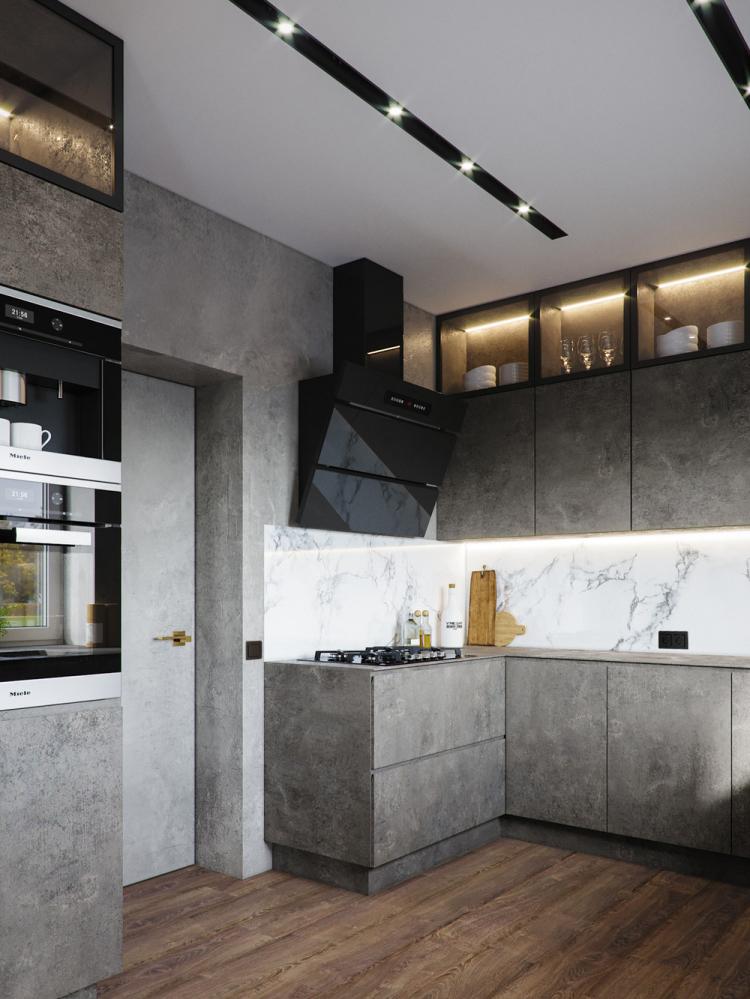 Квартира «Бетонные джунгли» - дизайн интерьера