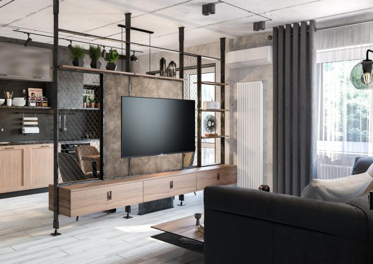 Квартира «Бетонный лофт»