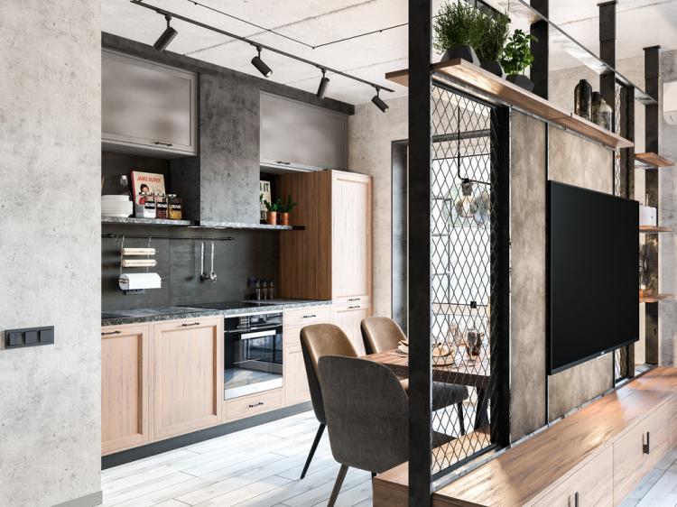 Квартира «Бетонный лофт» - дизайн интерьера