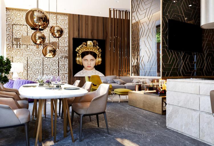 Квартира «Brass&Wood» - дизайн интерьера