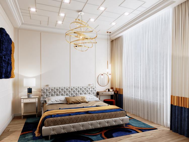 Дизайн квартиры «Мерцание моря», ЖК Скай Форт