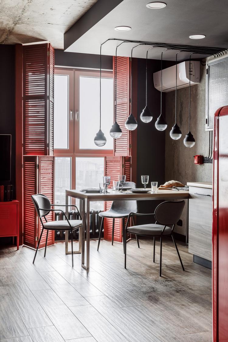 Квартира-студия 43 м2, Краснодар - дизайн интерьера