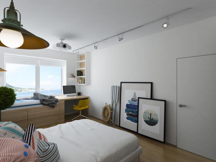 Квартира в морском стиле - дизайн интерьера