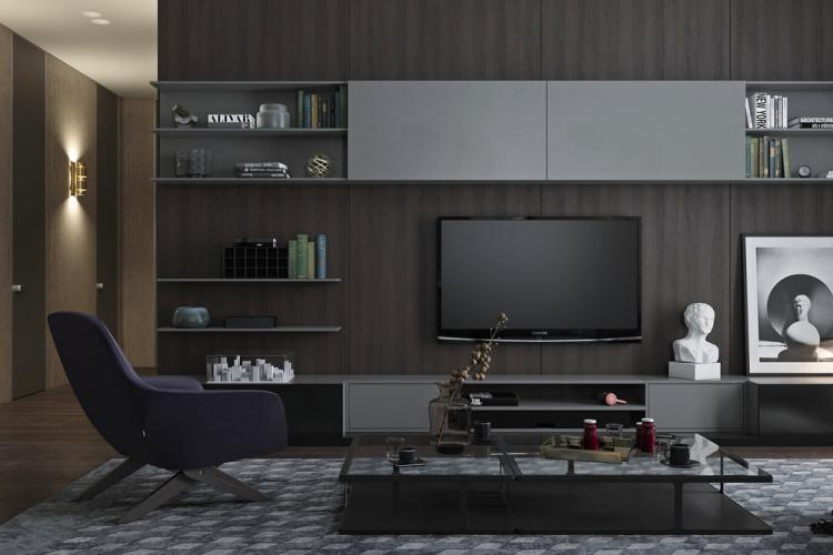 Квартира в Нью-Йорке, 142 кв.м. - дизайн интерьера