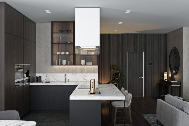 Квартира в Нью-Йорке, 142 кв.м. - дизайн интерьера