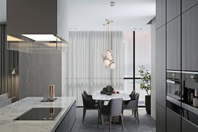 Квартира в Нью-Йорке, 142 кв.м. - дизайн интерьера