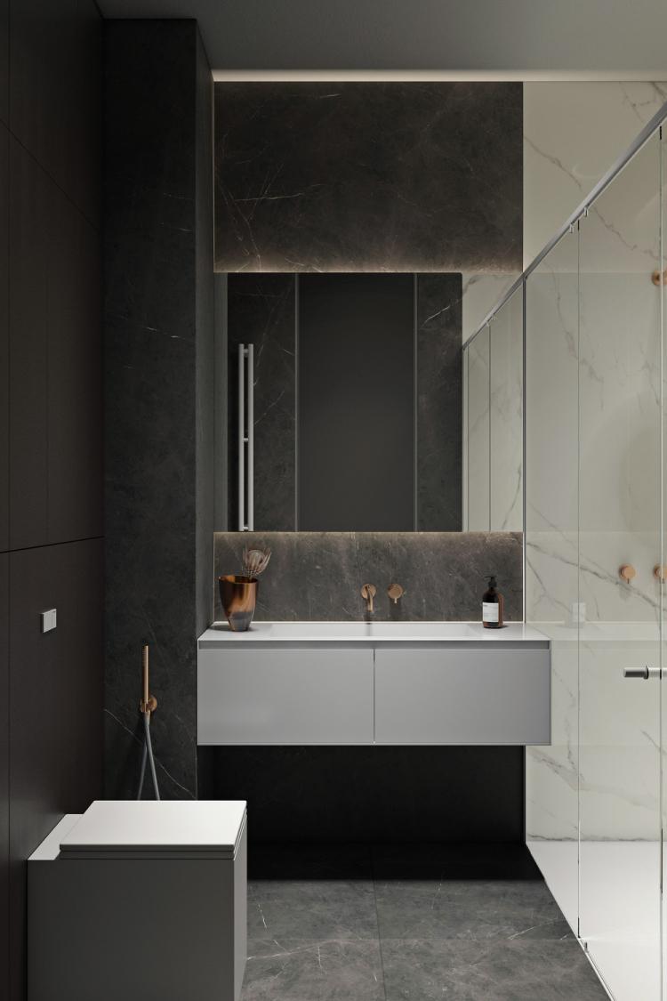 Квартира в Нью-Йорке, 142 кв.м. - дизайн интерьера