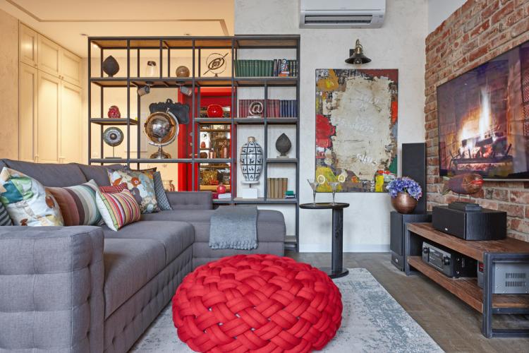 Квартира в стиле лофт, Мельниково - дизайн интерьера