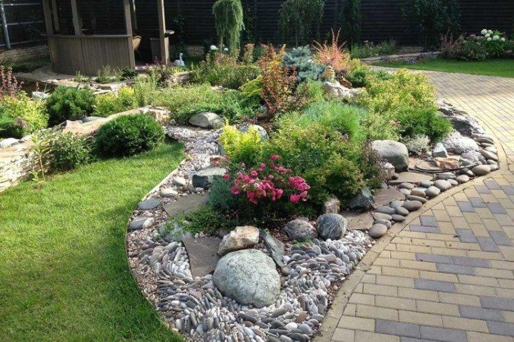 Альпийские горки - Ландшафтный дизайн дачного участка фото