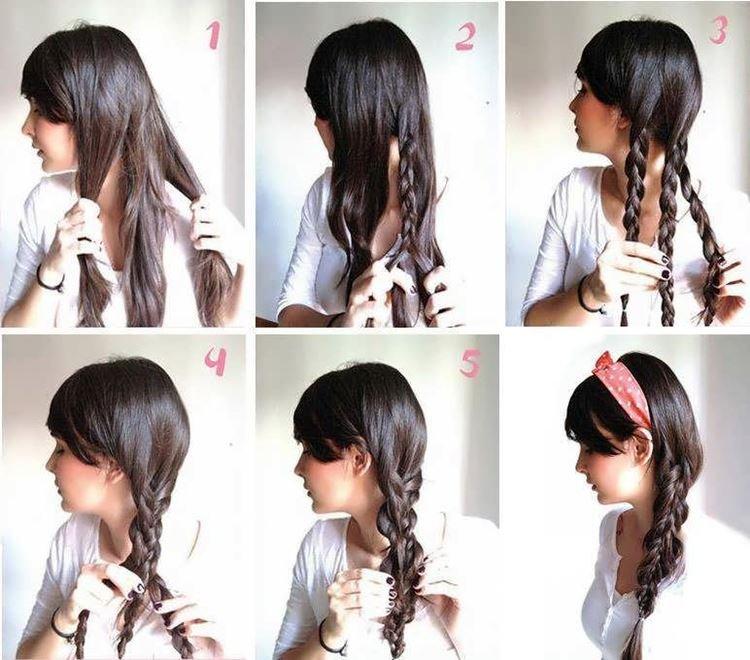 Коса из косы - Легкие прически на каждый день