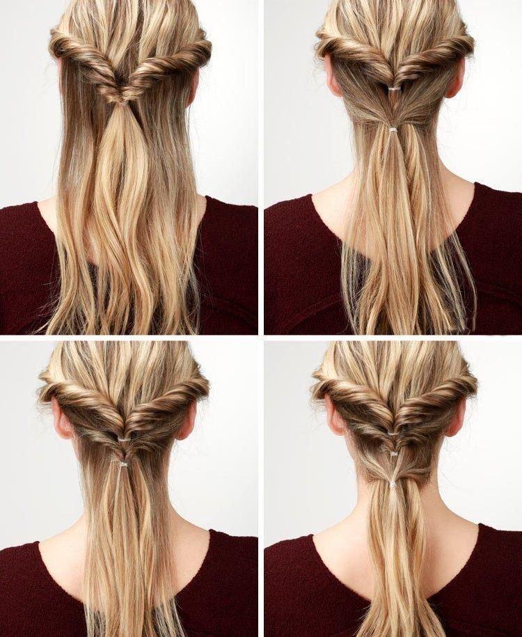 Хвост-мальвинка - Легкие прически на каждый день