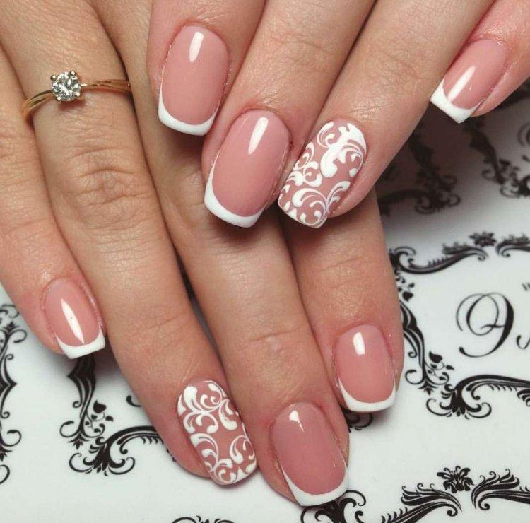 Летний свадебный маникюр 2020