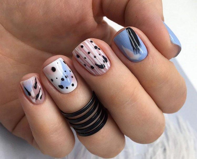 Летний маникюр 2020 на короткие ногти