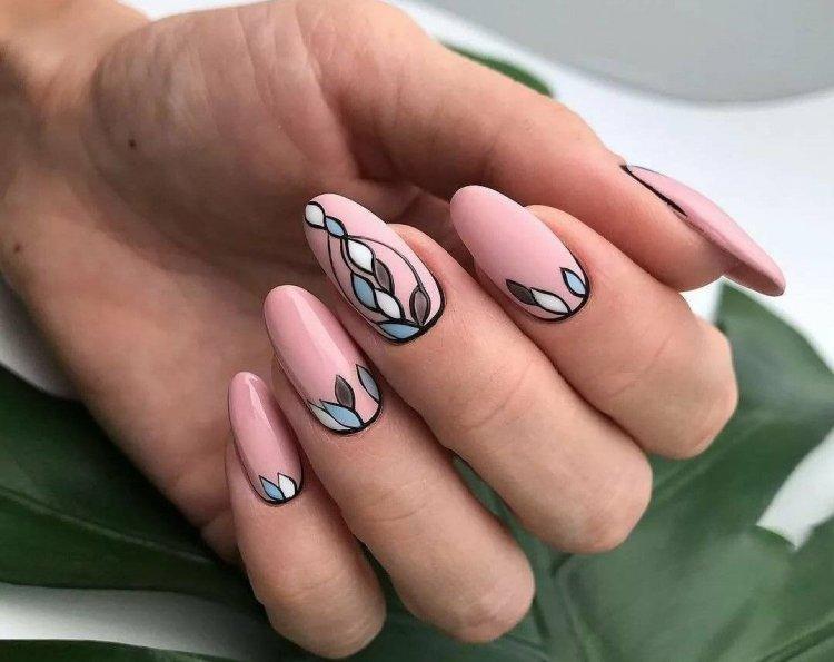 Летний маникюр 2020 на длинные ногти