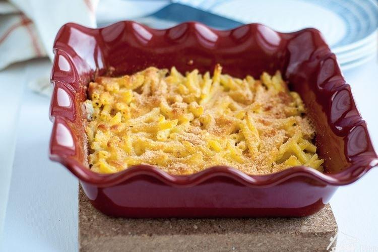 Макароны с сыром и панировочными сухарями - рецепты