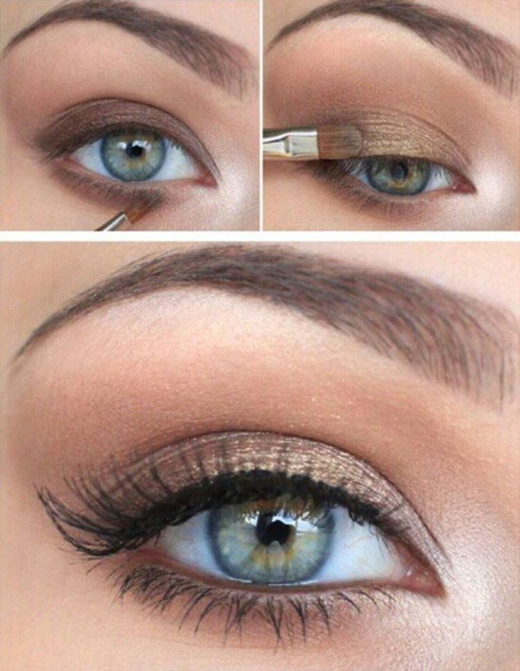Макияж для голубых глаз - пошаговые фото