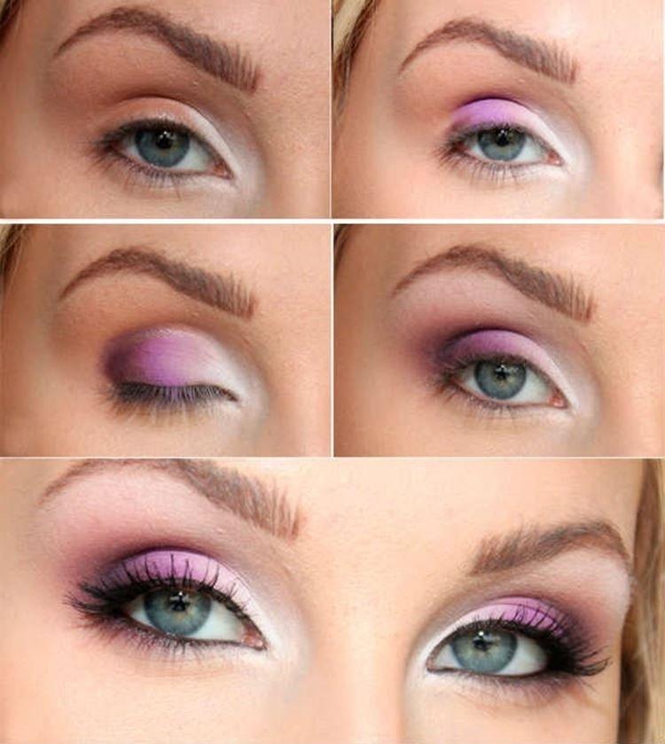 Макияж для голубых глаз - пошаговые фото
