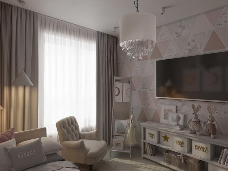 Маленькая детская комната для девочки - дизайн интерьера