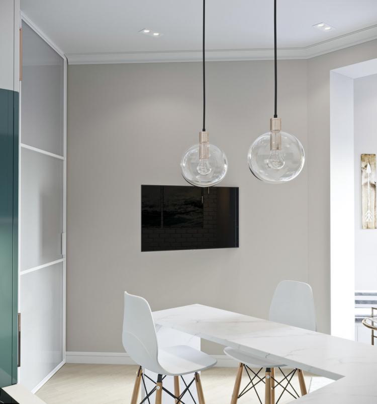 Маленькая квартира в морском стиле, Москва - дизайн интерьера