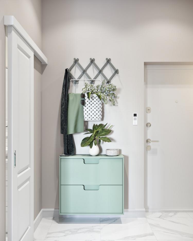 Маленькая квартира в морском стиле, Москва - дизайн интерьера